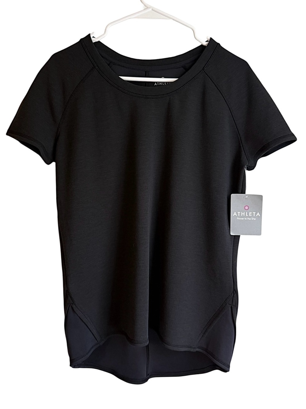 Athleta Black Short Sleeve 2014 Fuse Tee Size Small NWT